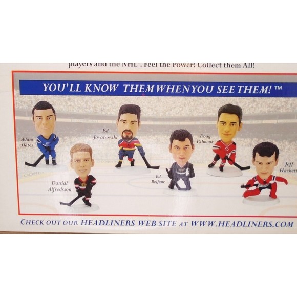 1998 Headliners 4 Rising Stars Hockey Figures Arnott Alfredsson Thornton Palffy - Picture 9 of 11